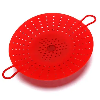 

Kapmore 1pc Food Grade Silicone Steamer Basket Foldable Heat-Resistant Steamer Tray Steamer Rack Cooking Tools Accessories