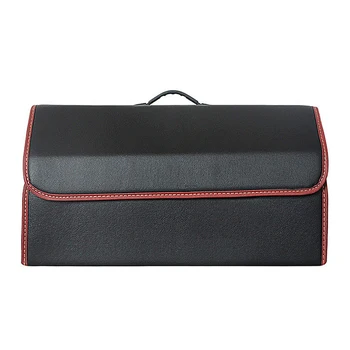 

Auto Interior Car Trunk Organizer Groceries Collapsible Storage Easy Install Securing Straps Multifunctional Universal Tidying