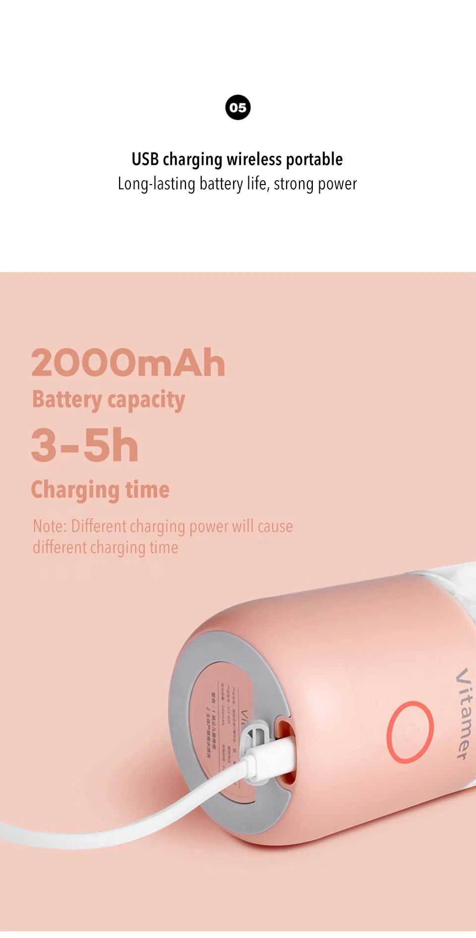 New Xiaomi Youpin Vitamins include V Youth Portable Juice Cup USB Electric Vitamer Dreamer Juice Cup Juice Cup