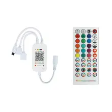 Music RGB Led Controller Dual Signal Sound Sensor Wireless Music Control 40 Keys Strong Plastic Material
