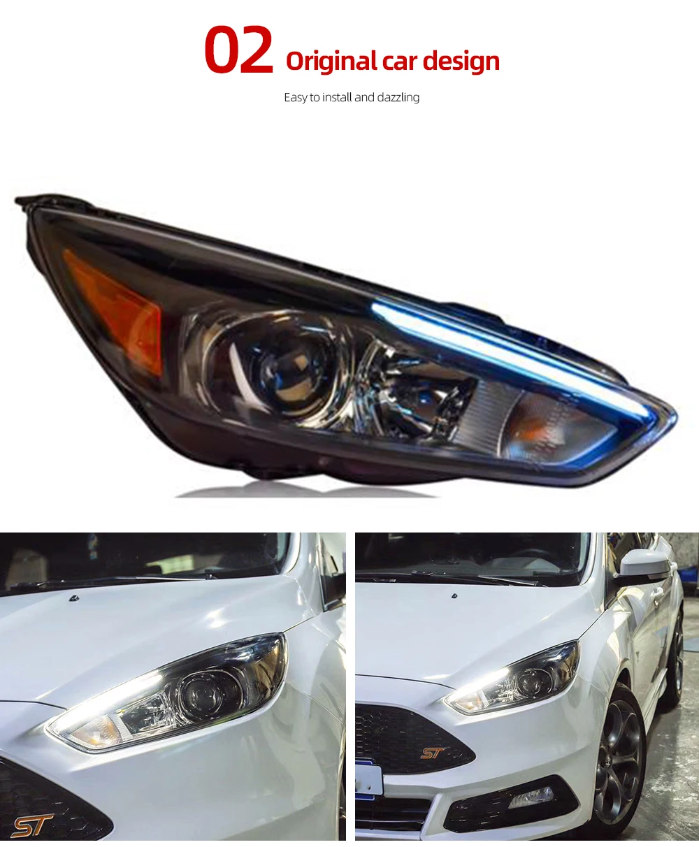 速卖通-福特福克斯15-18年大灯总成眉毛款_05