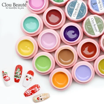 

Clou Beaute 5 ML Painting Gel 72 Colors UV Gel Nail Polish Soak Off Nail Lacquer New 2020 Nail Art Tips Design Manicure