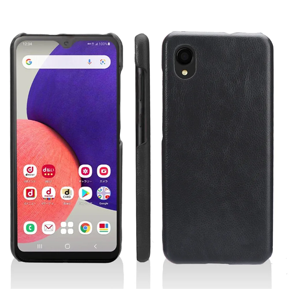 Dành Cho Samsung Galaxy Samsung Galaxy A22 5G Nhật Bản Ốp Lưng Litchi Cao Cấp Da PU Cứng Nắp Lưng Dành Cho Samsung A22 5G Nhật Bản Điện Thoại Coque