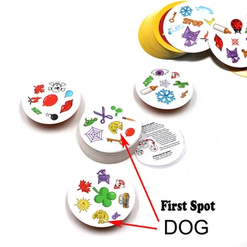 

80mm spot card games for kids family party enjoy it playing cards English version most classic camp animals sport board game