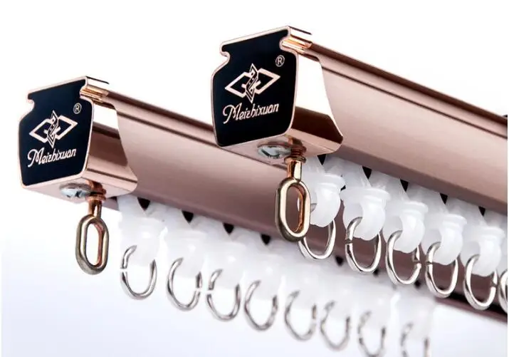 Smooth and quiet strong load bearing thick aluminum curtain track mute rail straight track curtain track