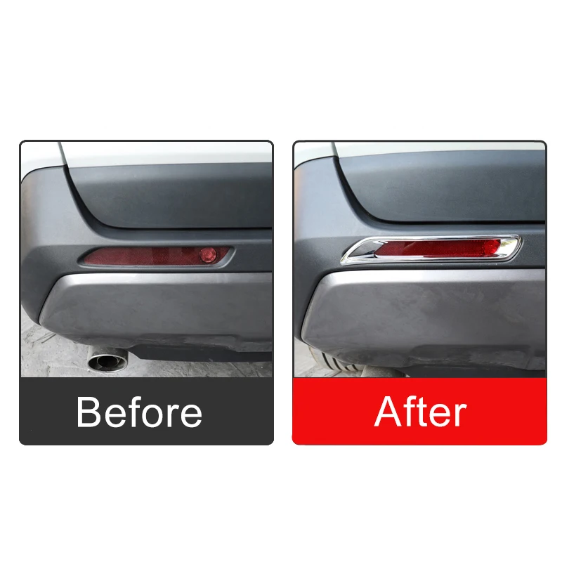 For Toyota RAV4 XA50 Hybrid ABS Car Rear Fog Light Lamp Cover Trim Bumper Reflector Accessories car fog light cover car bumper accessories