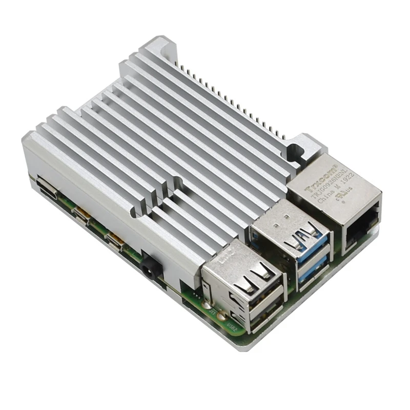 Для Raspberry Pi 4 Модель B защитный чехол из алюминиевого сплава/пассивный охлаждающий корпус металлический корпус тепловыделение для Pi 4