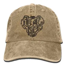 Монтажная плата сердце Джинсовая Шляпа Регулируемый классический Бейсбол шапки