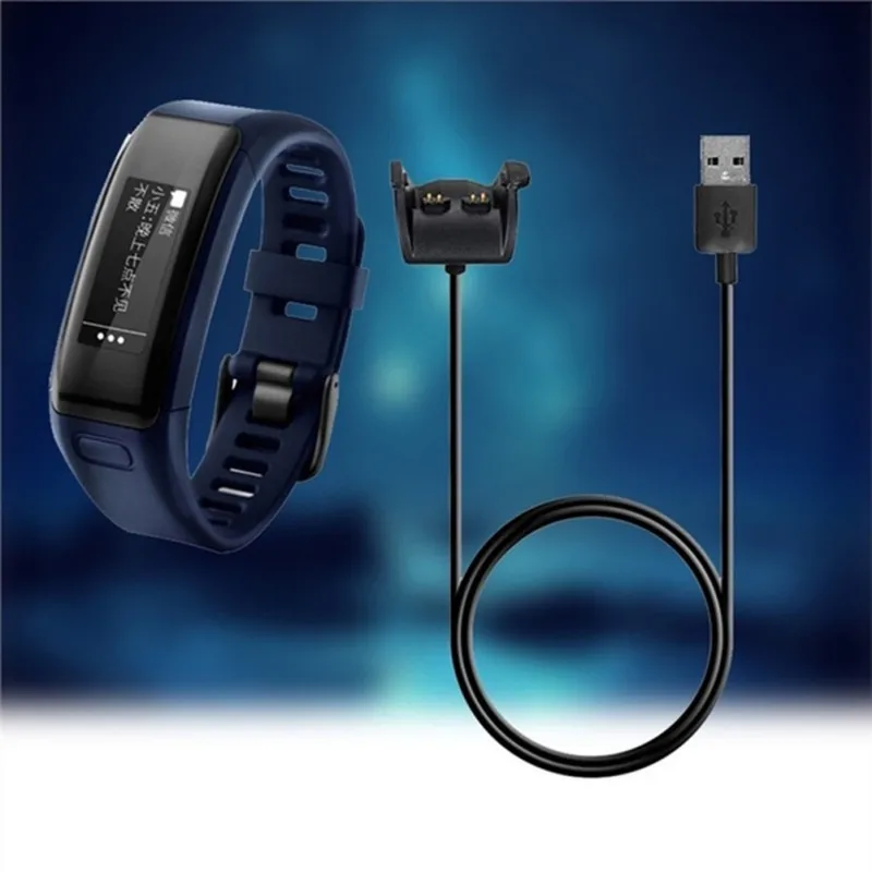 1 м часы зарядная док станция данных Шнур USB кабель для зарядки Garmin vivosmart HR +