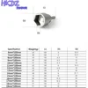 1Pcs 1/4" Hex Shank Power Nut Driver Drill Bit Metric Socket Wrench Screw 6-19mm Magnetic Nut Driver Set Socket Adapter 2