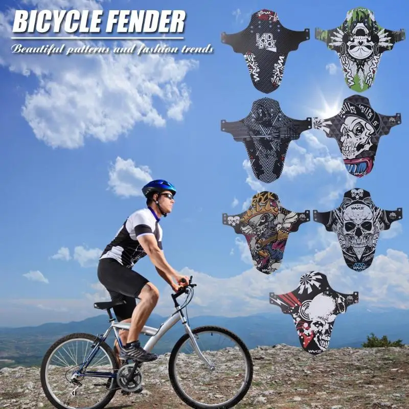 Прочный велосипедный брызговик передний задний брызговик велосипедный дорожный MTB горный велосипед велосипедное крыло с 5 фиксирующими ремнями Аксессуары для велосипеда