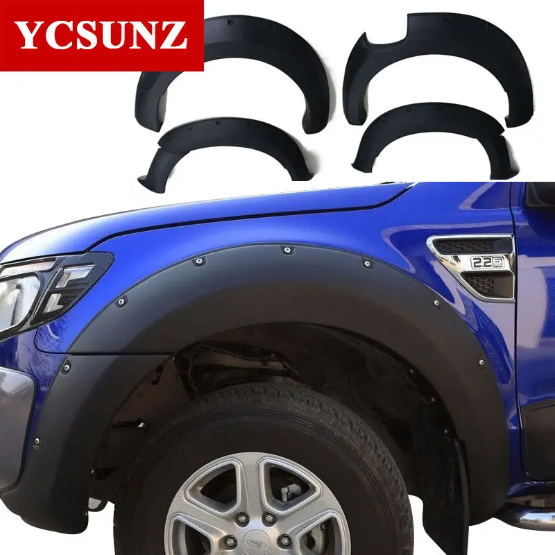 Передние вспышки колесная арка с гайками аксессуары для внедорожников Ford Ranger T6