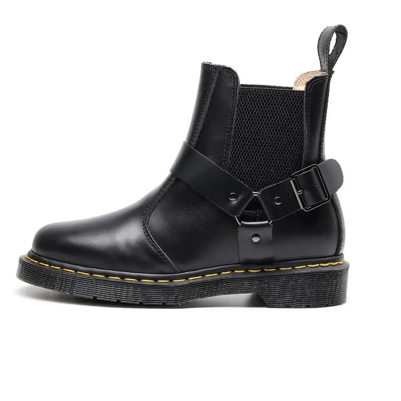

JX741 Designer Shoes Genuine Leather Lace-Up Unisex Couple Martin boots Women Platform Chelsea boot Tenis Feminino zapatos mujer