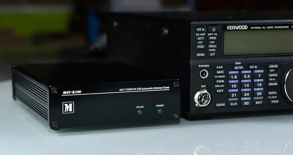  Latest Version 3M-54MHz HF MAT-K100 HF-SSB Automatic Antenna Tuner Auto Tuner Ham Radio 120W For Ke