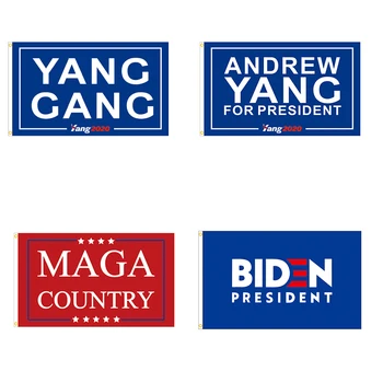 

Home Decor Presidential Election Hanging Garden Flag Banner Outdoor Printed Bright Campaign BIDEN/ MAGA /ANDREW YANG/ YANG GANG