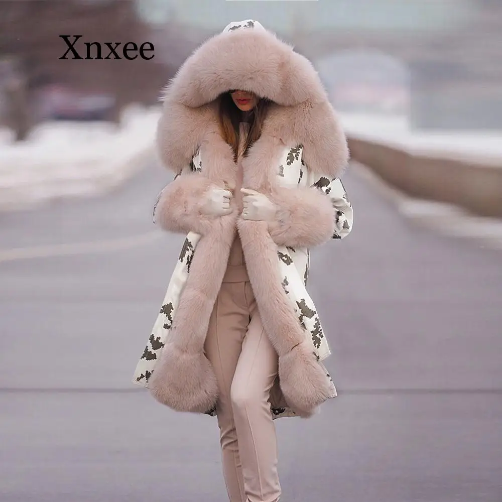 

Winter Jacket Women Warm Fur Hoodie Thick Coat