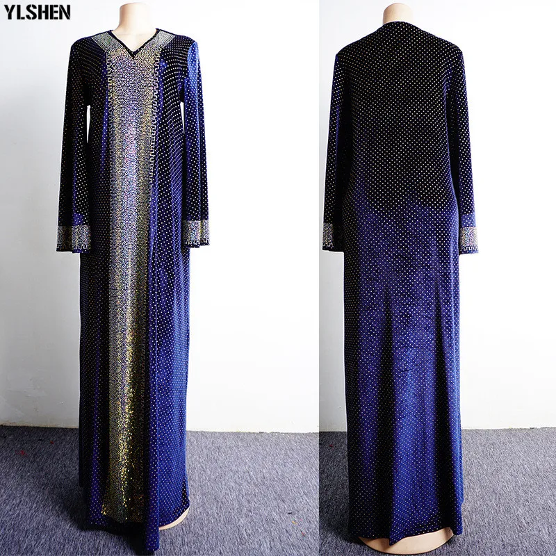 Plus Size African Dresses for Women Bazin Boubou Robe Africaine Femme Clothes Dashiki Long Abayas Muslim Dress Africa Clothing 04