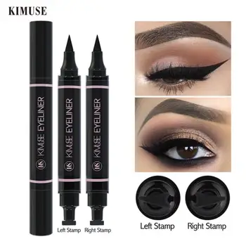 

2 In1 Eyeliner Stamp Liquid Eyeliner Pencil Makeup Stamps Seal Pen Stamp Eyeliner Pencil Waterproof Quick Dry Eye Makeup TSLM1