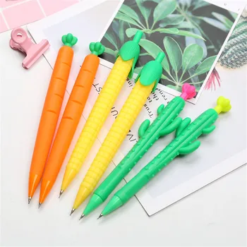 

0.5mm Cactus Corn Mechanical Pencil Cute Carrot Automatic Drawing Pen School Office Writing Supplies Stationery