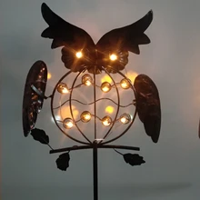 Светодиодный светильник на солнечных батареях, в форме совы, умная лампочка с мягким светом, газон уличный светильник, Солнечная лампа для сада, Dec, водонепроницаемый