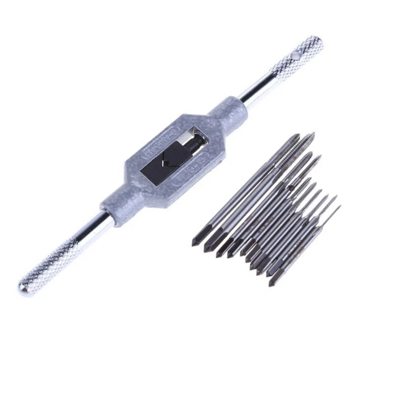 

11Pcs M1-M3.5 Mini Screw Tap Set Hand Thread Wire Tapping Threading Taps Attack