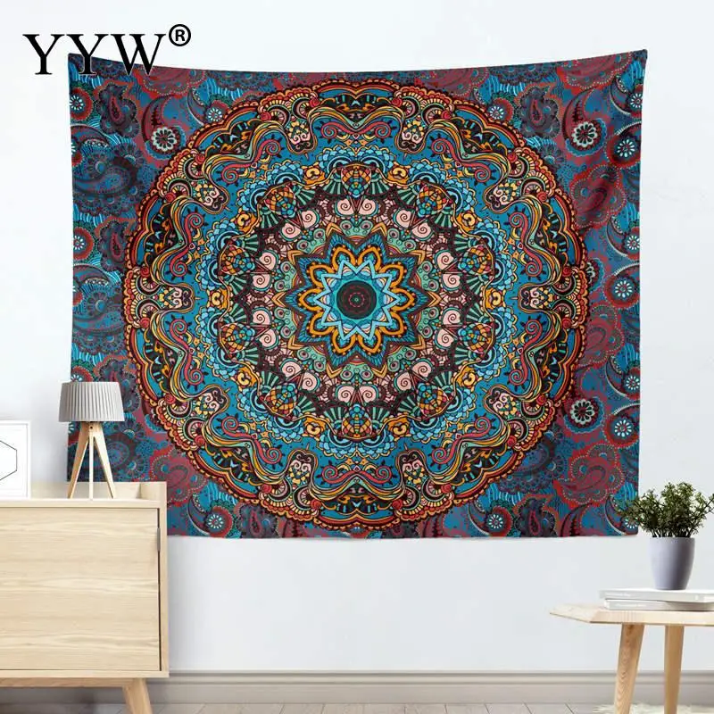 8 Гобелен настенный хиппи колдовство Tapiz Psychedelic фермерский дом Декор Tenture Tapisserie пляж богемный Полиэстер Гобелен - Цвет: 8