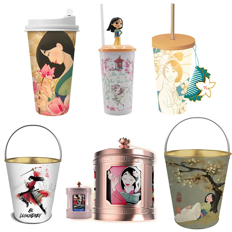 Подлинные 2020 диснеевские Мультяшные Кубки для воды из мультфильма Мулан аниме