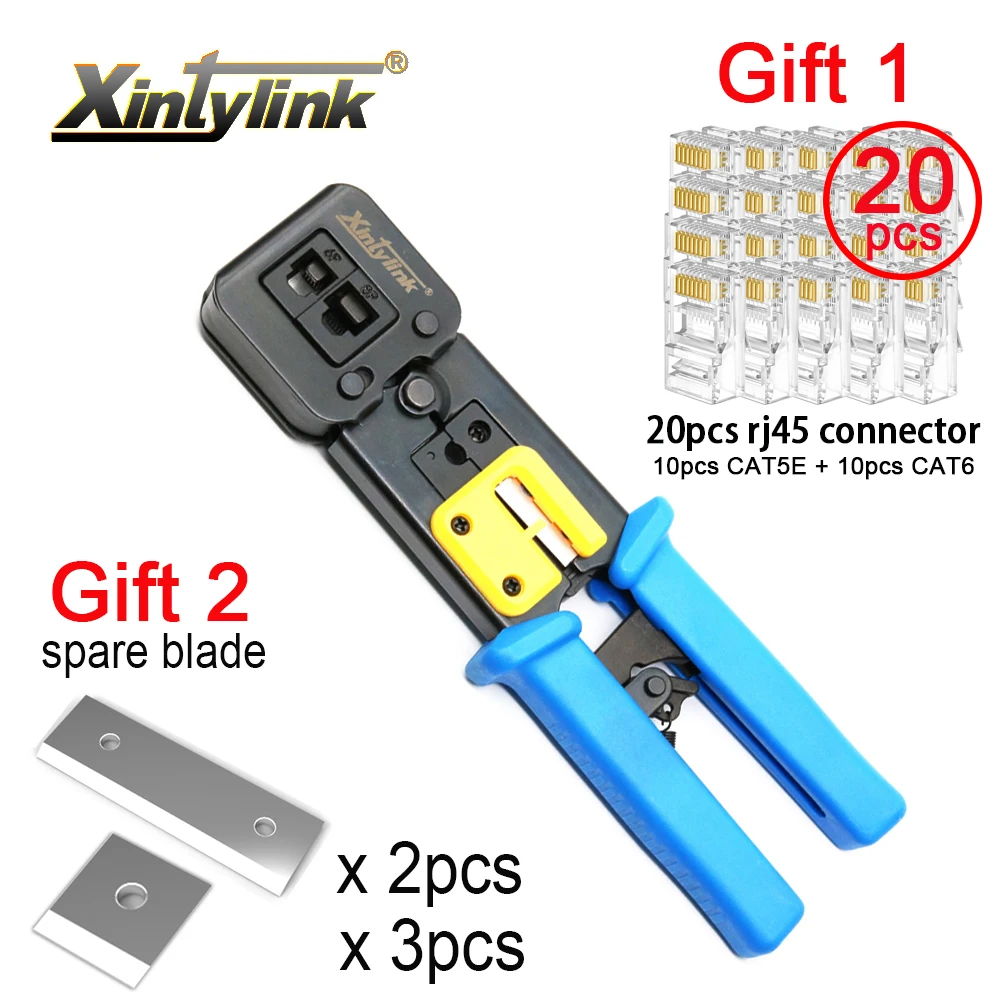 Xintylink EZ rj45 щипцы для проводов сетевые инструменты rj12 cat5 cat6 rj 45 обжимной зажим