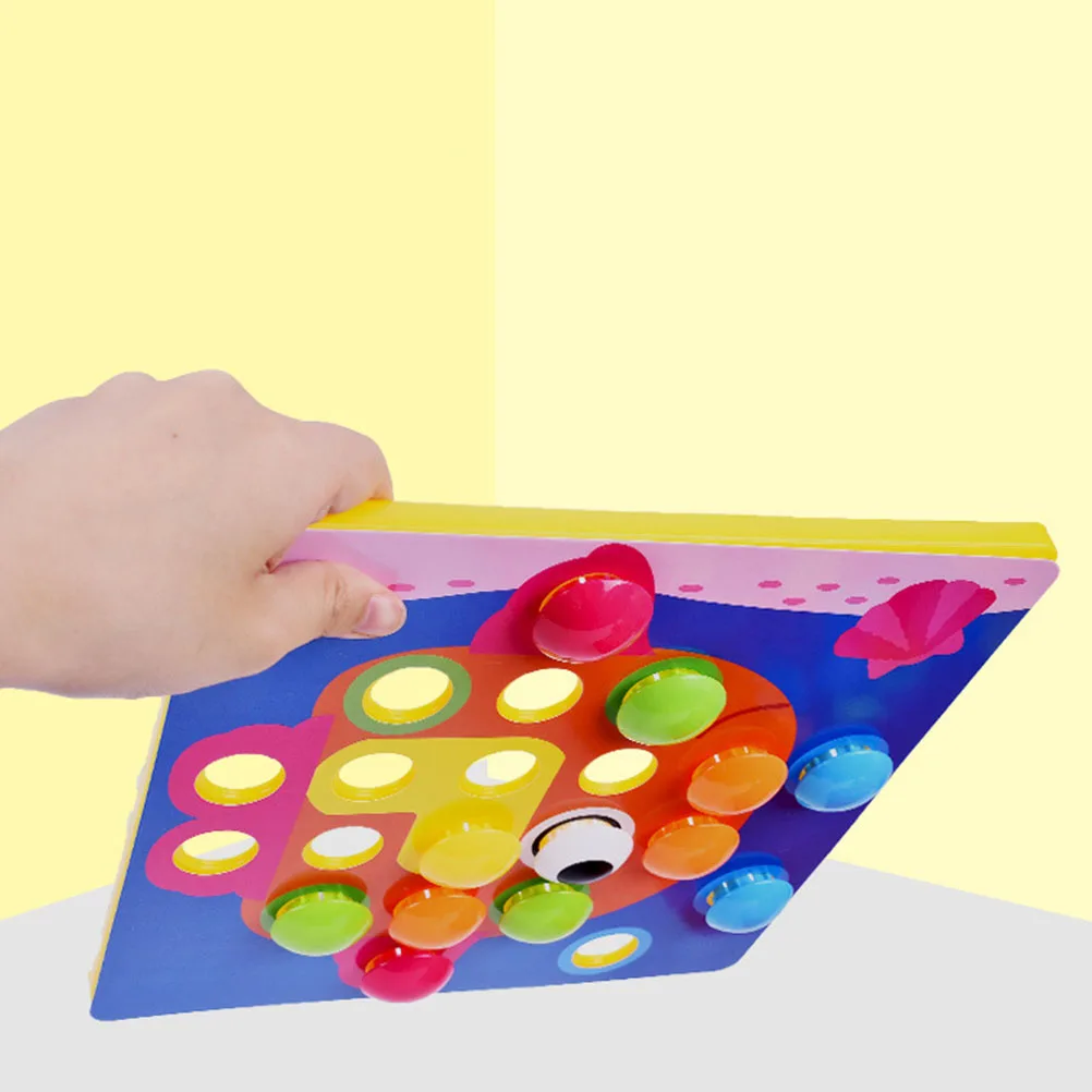 Кнопка художественная игрушка грибы гвозди цвет соответствия Pegboard Раннее Обучение обучающая игрушка подарок для мальчиков и девочек детские развивающие игрушки#30