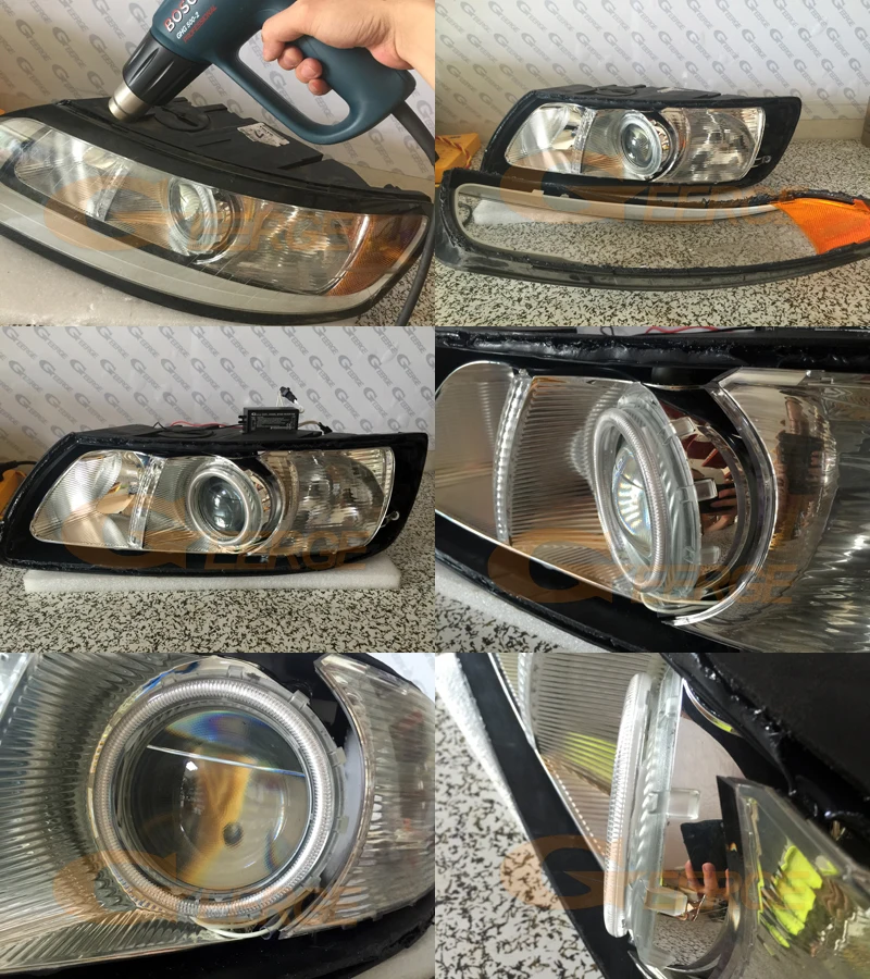 Кольцо с ангельскими глазами для Volvo S40 II V50 2008 2009 2010 2011 2012|Фара авто в сборе| |