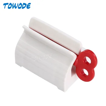 

Lazy Manual Toothpaste Red Extruder Stand Vertical Plastic Facial Cleanser Small And Convenient Dispenser Bathroom Supplies