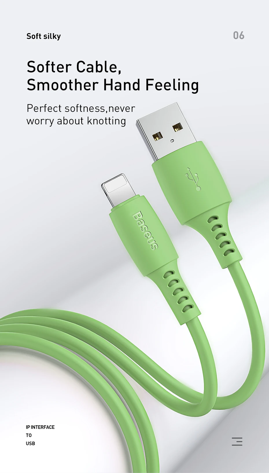 Цветной USB кабель Baseus для iPhone 11 Pro Max Xs Max Xr X 8 7 6 6s Plus 2.4A кабель для быстрой зарядки для iPhone шнур для передачи данных зарядное устройство