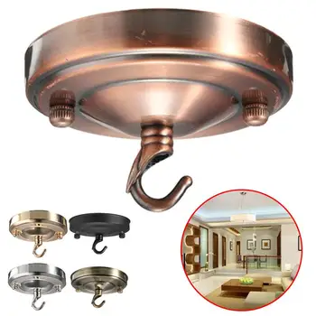 

Retro Vintage Ceiling Hook Plate Holder Industrial Chandelier Lamp Light Decor