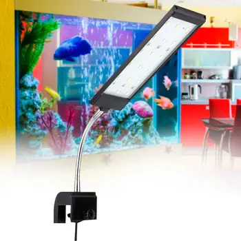 

Aquarium Light 7W 18-LED Fish Tank Clip on Light High Brightness Clamp Aquarium Lamp 100-240V