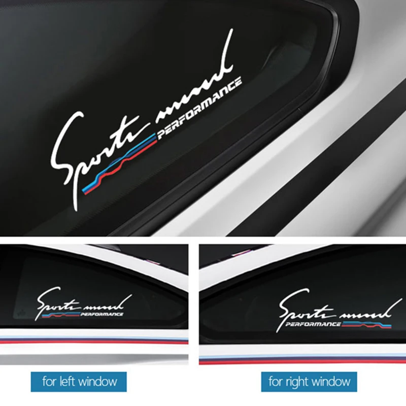 

2 pcs Car window M performance glass sticker For bmw M Sticker X1 X3 X4 X5 X6 X7 e46 e90 f20 e60 e39 f10 F30 Car accessories