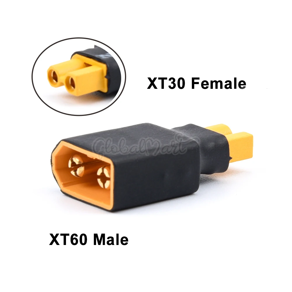 XT60 Female to XT30 Male 18AWG 5CM cable Compact RC Car/Plane/Drone LiPo 