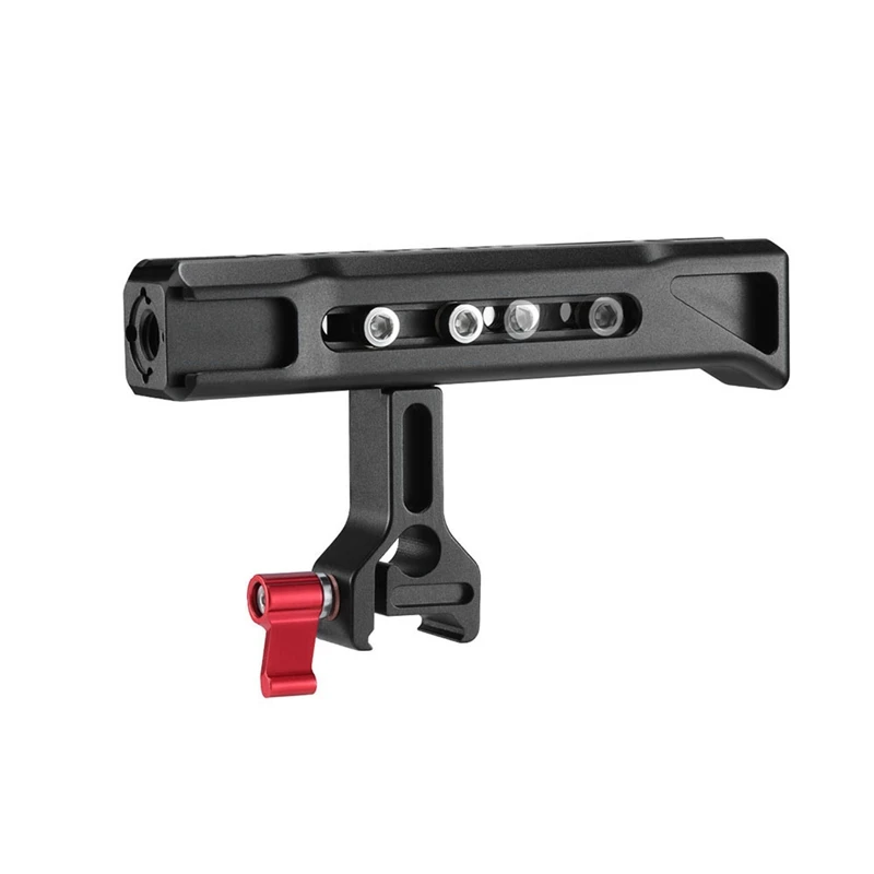 

ABHU-UURig R019 Camera Top Grip NATO Handle DSLR Cage Rig Hand Grip with Cold Shoe Arri Locating Screw Universal for Canon Nikon