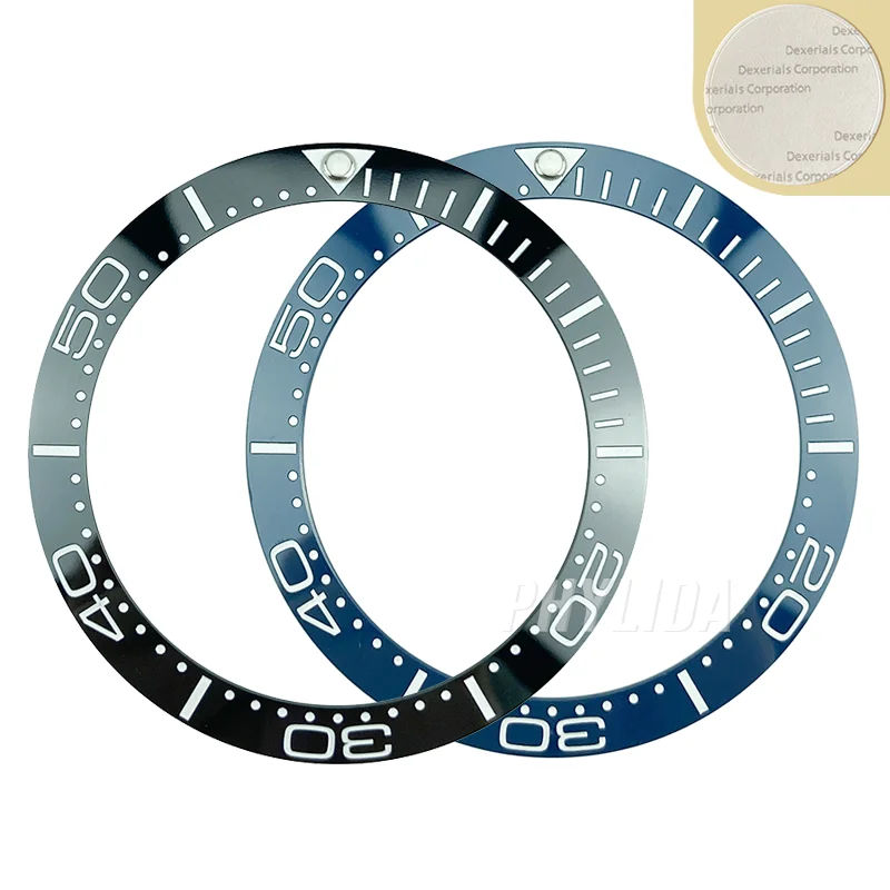 НОВЫЙ 38 мм Высокое качество черный/синий керамический ободок вставки для морской