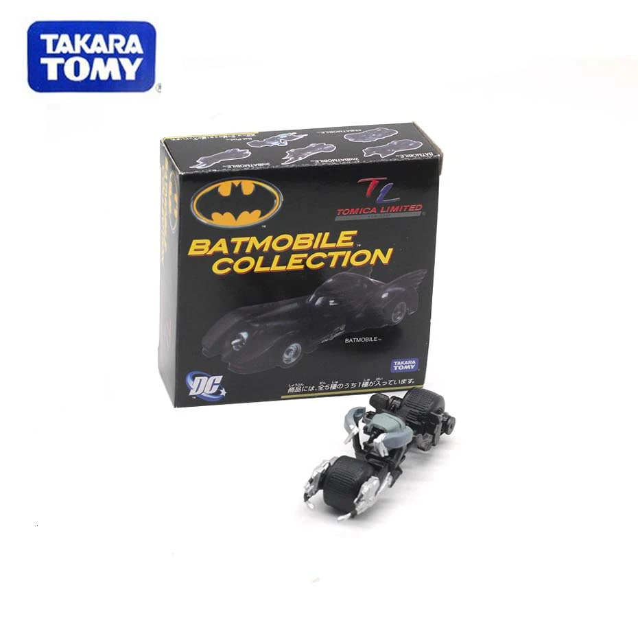 Оригинальные TAKARA TOMY Бэтмен металлический Бэтмобиль колесница коллекционные модели автомобилей из сплава игрушки с подарочной коробкой игрушки для детей - Цвет: 4