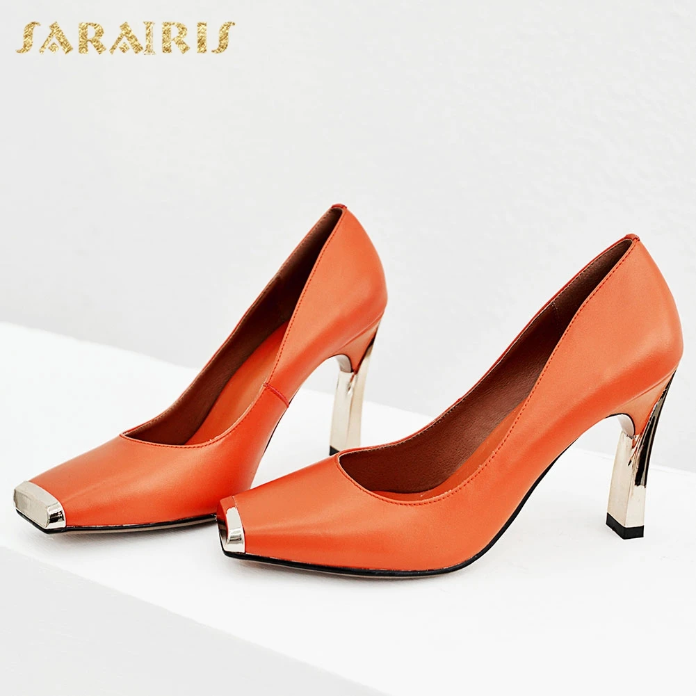 

Sarairis 2020 New Fashion High Quality High Heels Shoes Woman Pumps Female Slip-On Spring/Autumn Fashion Pumps Women Shoes