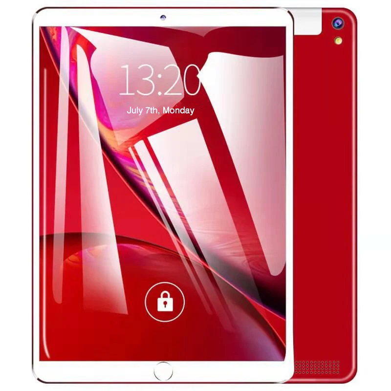 

NEW 10.1 inch Tablet Pc Quad Core 2019 Original powerful Android 4GB RAM 64GB ROM IPS Dual SIM Phone Call Tab Phone Tablets Red