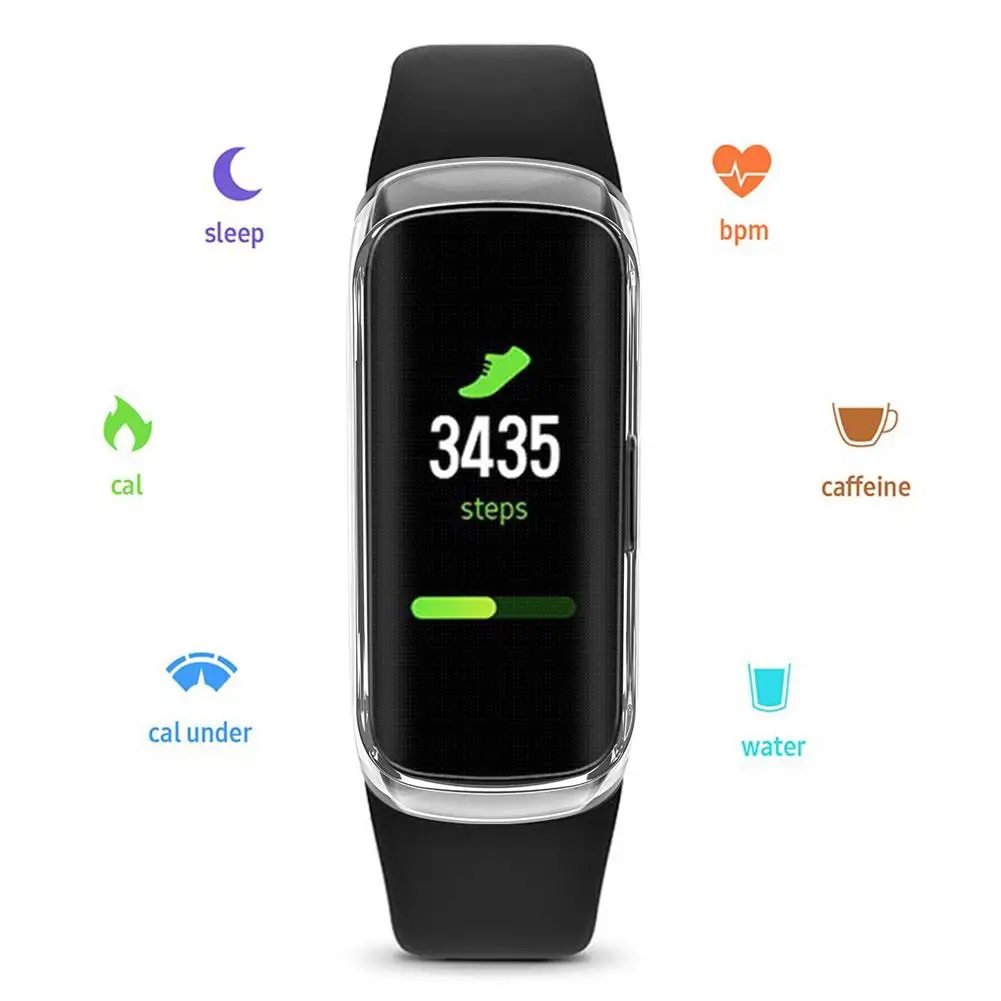 360 градусов ТПУ защитный чехол для samsung Galaxy Fit SM-R370 смарт-чехол с браслетом оболочка часы защитный чехол