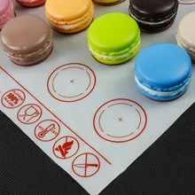 Макарон Платиновый силиконовый коврик из стекловолокна высокая температура противень для выпечки коврик для духовки инструмент для выпечки