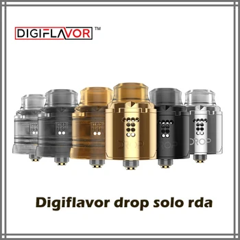 

Electronic Cigarette Digiflavor Solo RDA single coil 22mm/24mm drop with two caps standard 510 and BF Squonk 510 pin deep base
