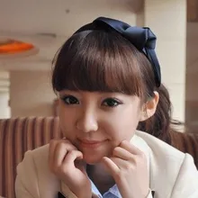 Милая тканевая повязка на голову для девочек, детская повязка на голову с бантом, модные корейские стильные заколки для девочек, повязка на голову, аксессуары для волос, B073