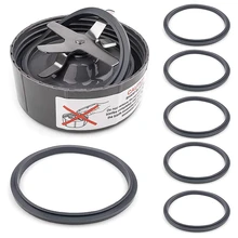

Hot 6 Pack Rubber O Ring with Cross Blade for Nutribullet Blender 900W & 600W Series,NB-101B NB-101S NB-201 Blenders Parts
