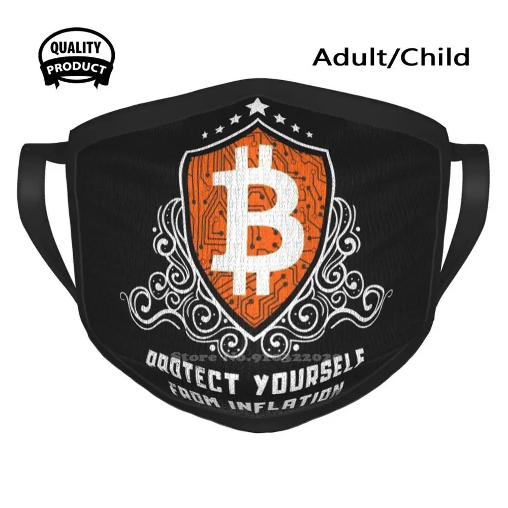 Bitcoin Shield Against Inflation Outdoor Soft Warm Sport Scarf Bitcoin Bitcoin Shield Blockchain Crypto Cryptocurrency Hodl mens scarf for summer Scarves