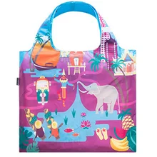 Креативная Экологичная легкая хозяйственная сумка с мультяшным принтом многоразовая Складная портативная нейлоновая женская сумка на плечо WML99