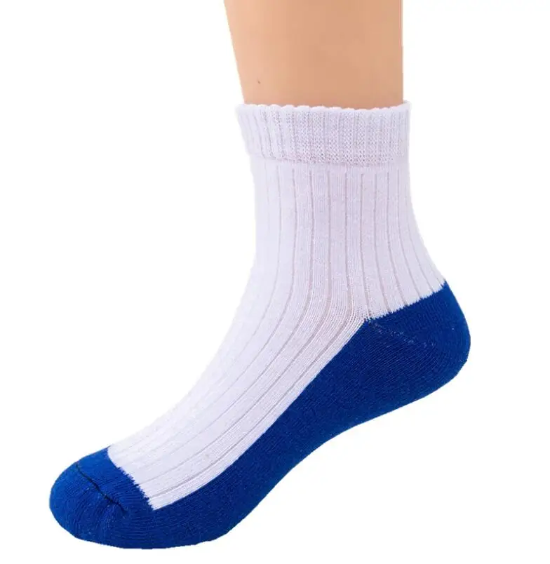 Pure Cotton Soft White Student Socks Breathable Absorbing Sweat Sport Socks Boys Girls Quality 4Pairs/Lot Size 16-24cm