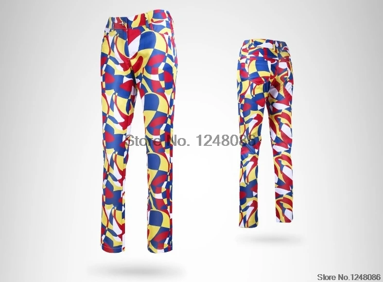 Women Colorful Golf Pants Quick Dry Slim Golf/Tennis Trousers Sportwear Female Slim Trouser Lightweight Full Length Pant AA51870